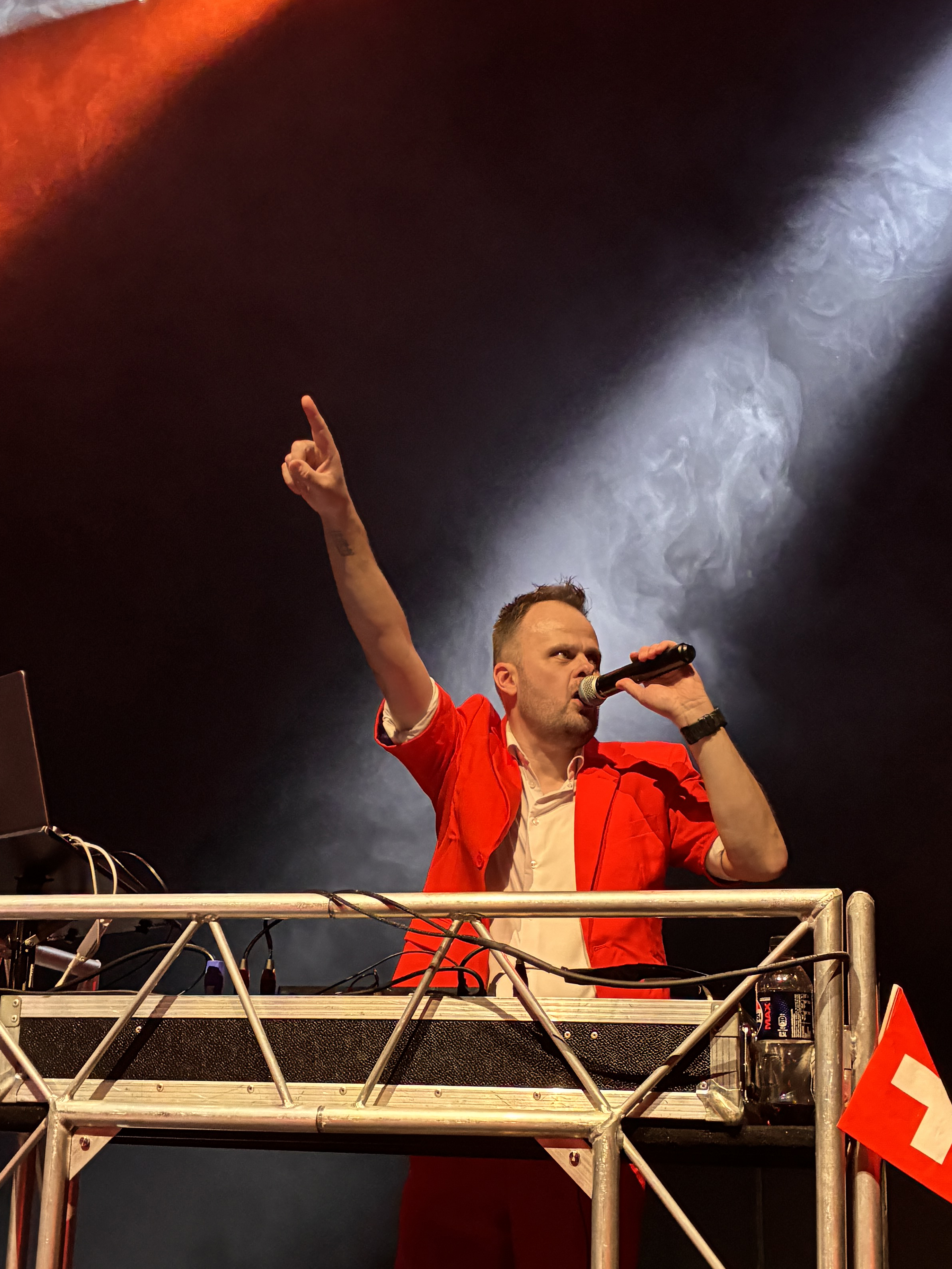 Thomas Simonsen på scene